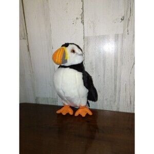 Kipmik Puffin Plush Bird 8" Realistic